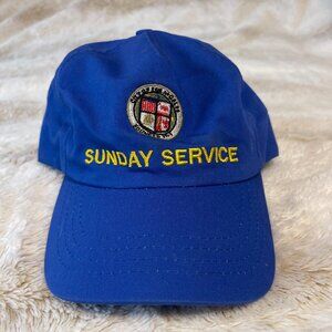 Yeezy Sunday Service snapback hat in rare royal blue